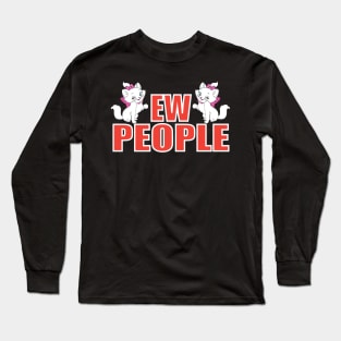 Meow people tee design birthday gift graphic Long Sleeve T-Shirt